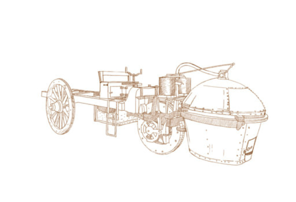 FARDIER DE CUGNOT - ILLUSTRATION - VINTAGE © Grand’Air