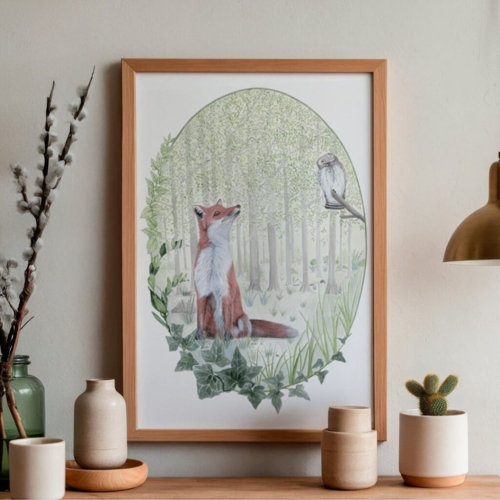 Affiche Renard et l'oiseau - Grand'Air