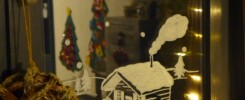 Déco de fenêtre Chalet Noël - freeprintable - © Grand'Air